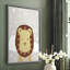 Étoiles lion, reproduction encadrée - bois massif-1312217770-1312217775