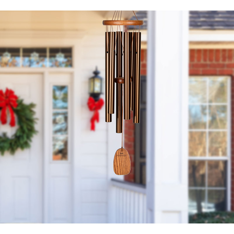 Amazing Grace Hand Tuned Chime in Bronze Finish , 24" H x 5" W x 5" D, Bronze