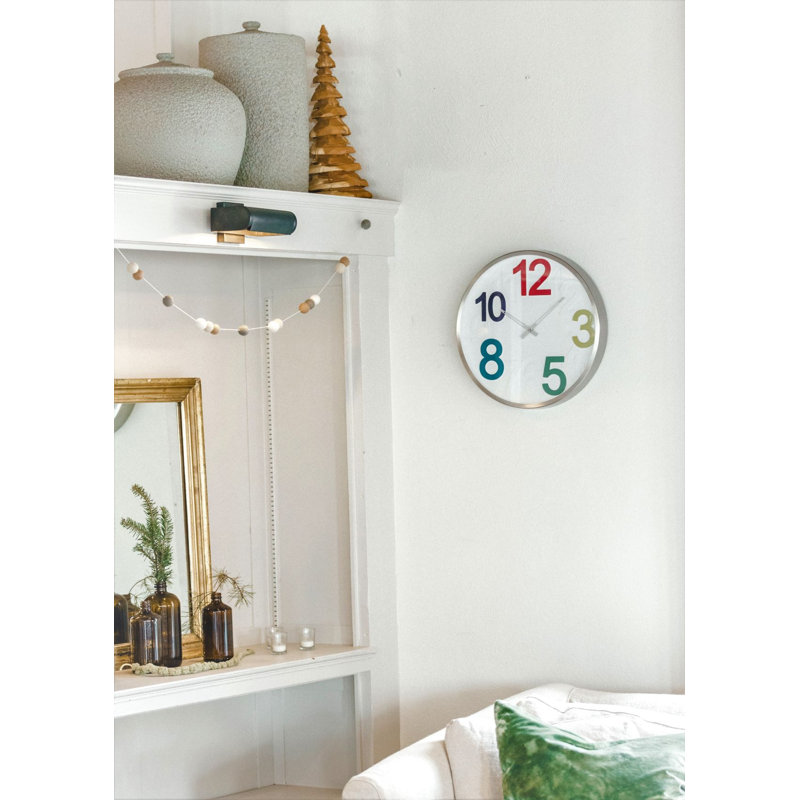 Bailey Metal Wall Clock