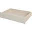 Lit de jour beige simple en velours côtelé avec tiroirs pratiques et lattes de bois stables - tissu de chambre à coucher, deux tiroirs, moderne et fonctionnel