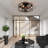 18'' Imitation Wood Iron Caged Ceiling Fan W/ Remote