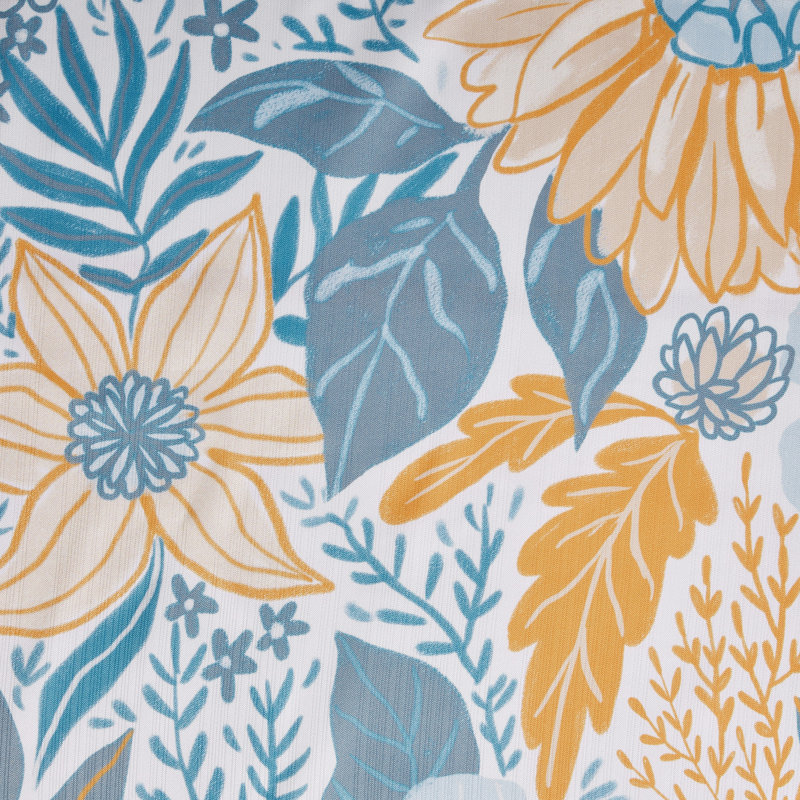Sunflower 13-Piece Shower Curtain and Hooks Set