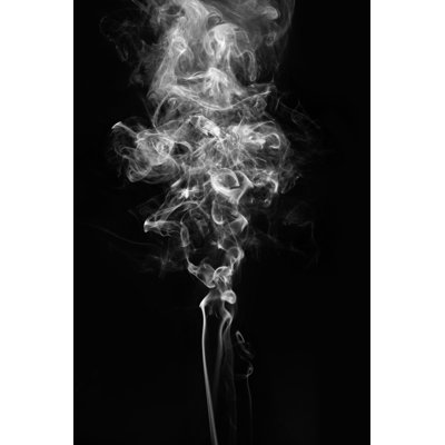 Abstract Background. Movement Of Smoke. by Sayan_Moongklang - Wrapped Canvas Print