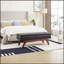 Tissu en laine Teddy, pieds en bois massif pour le pesage massif et tabouret de lit avec fonction de rangement-876241160
