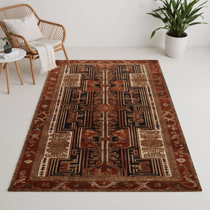 Tapis intérieur et extérieur ArtDeco, Rectangle 5 pi x 7 pi
