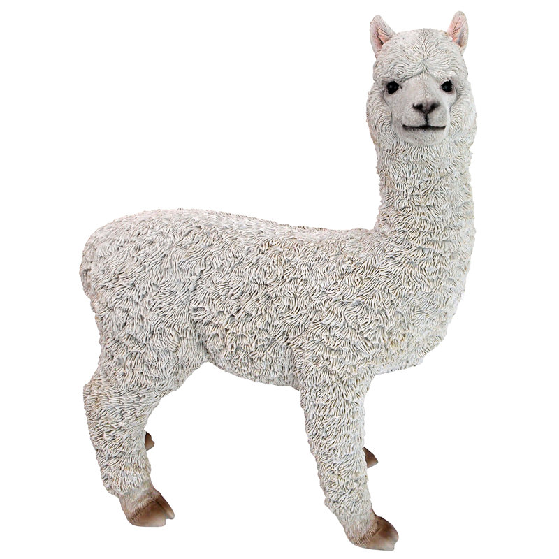 Baby Alpaca Garden Statue