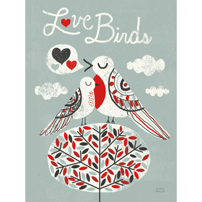 «Love Birds», reproduction sur toile tendue