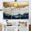 Blue Waves Heights Golden Coastal II - ensemble d'art mural côtier-107201023-107201028