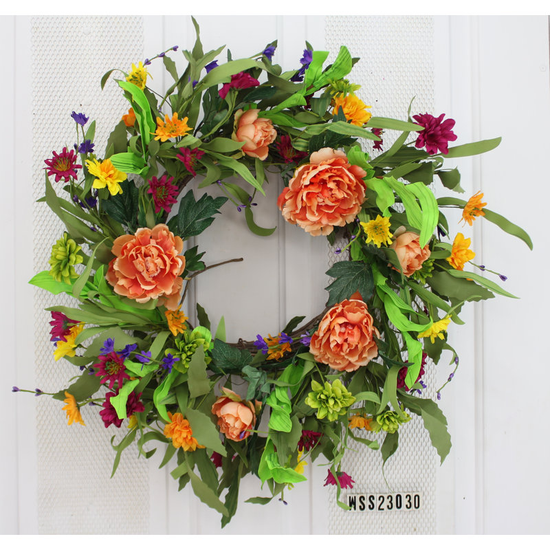 Faux Mixed Assortment Foam 18'' Wreath
