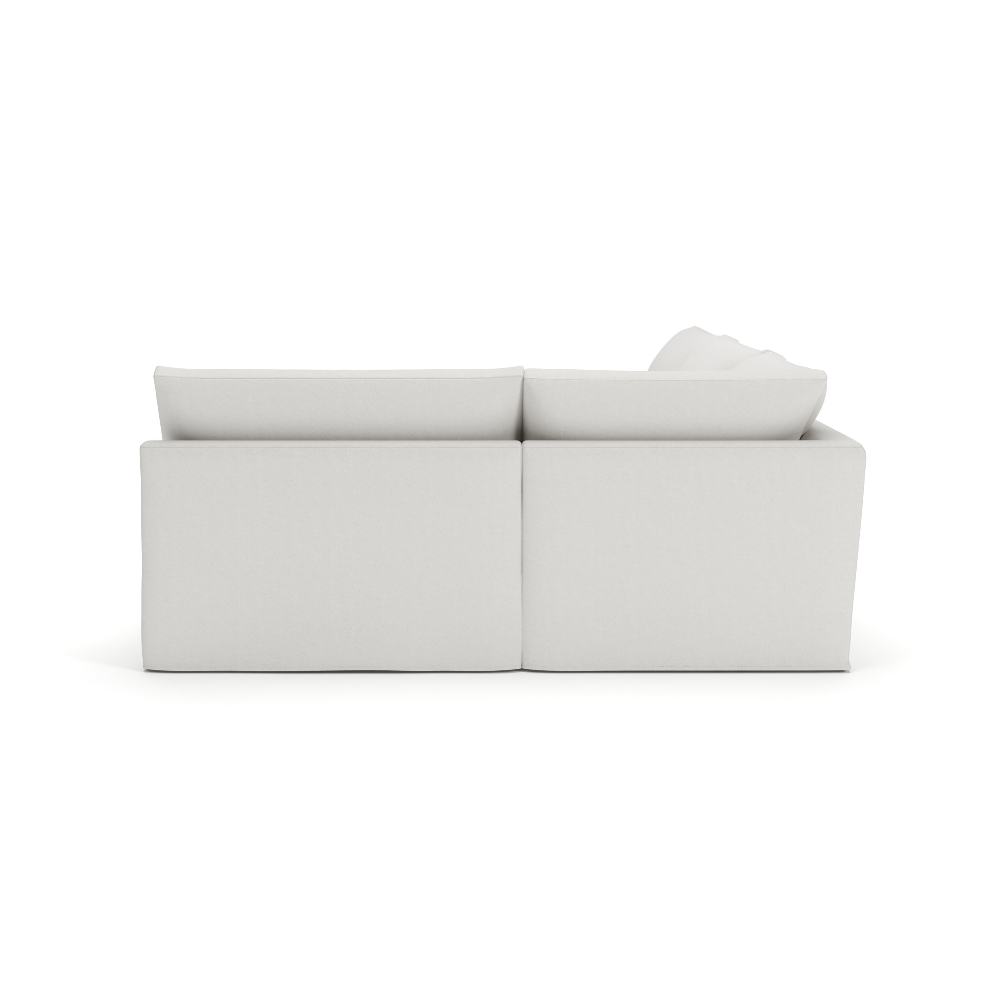 Wrenley 4-Piece Slipcovered Modular Sectional, Macarena Beige, Right Hand Facing