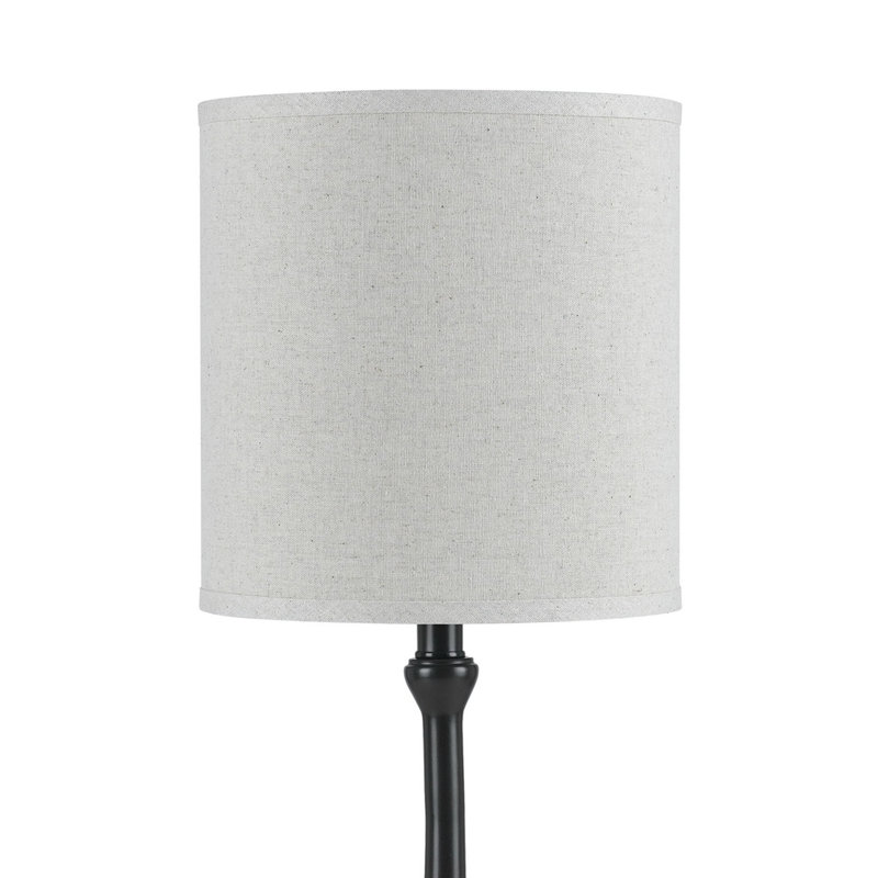 Izen 24.5" Table Lamp, White, Black