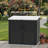 34 Cu.ft Horizontal Outdoor Waterproof Resin Lockable Storage Shed-119783586