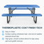 Expanded metal rectangular picnic table-105133030