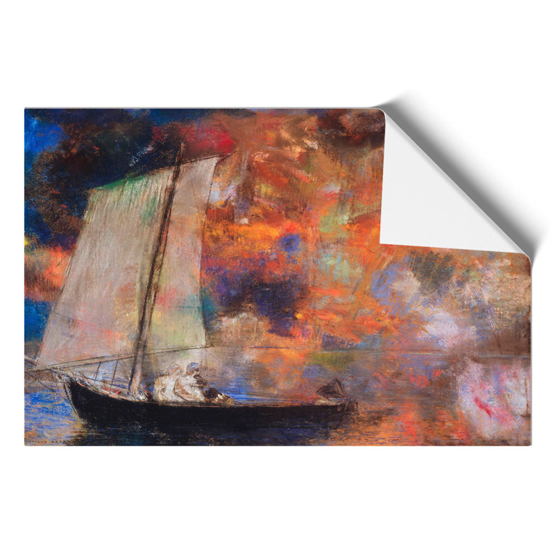 Flower Clouds by Odilon Redon - Frameless Print, 42cm H x 59cm W x 0.1cm D