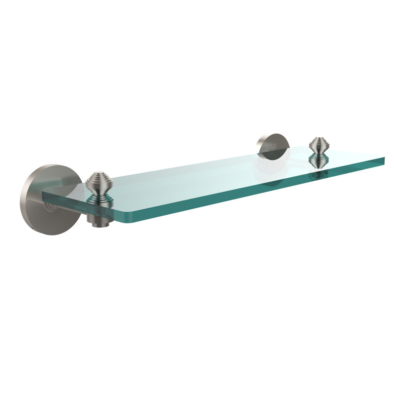 Southbeach Bracket Shelf, 22" W x 2.8" H, Satin Nickel