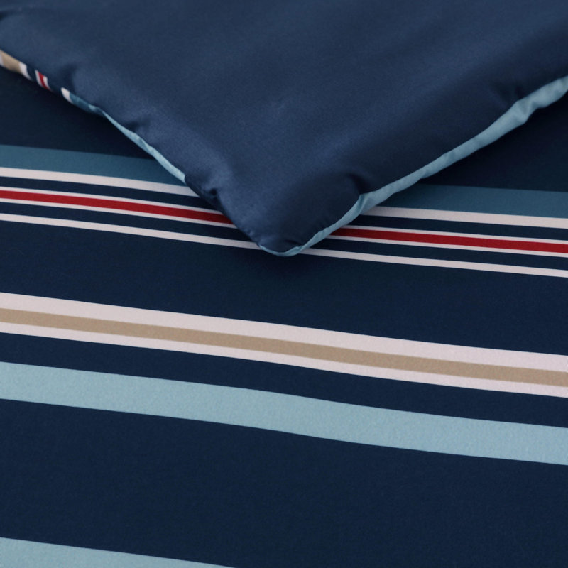 MF Bonus Sets Nautica Reversible Navy Comforter Bonus Set, Twin Comforter + 1 Standard Sham