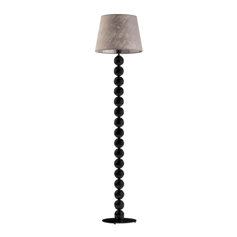 Ayanami 166cm Traditional Floor Lamp, Black, Grey Melange