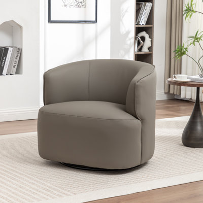 Fauteuil demi-tonneau pivotant de 32 po Tybias