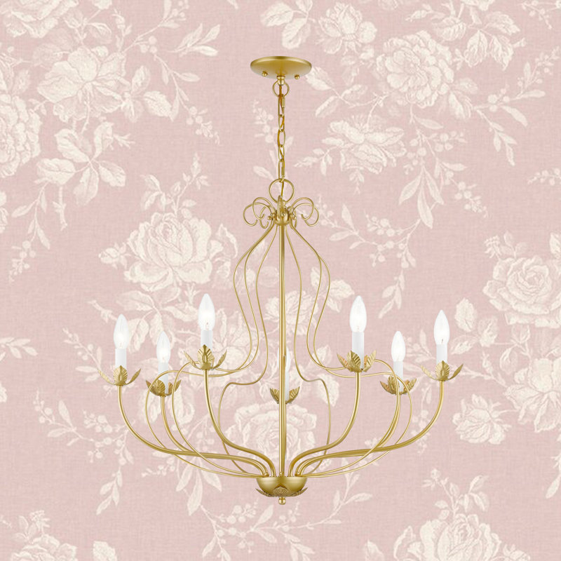 Bellamira 7 - Light Dimmable Chandelier, Soft Gold