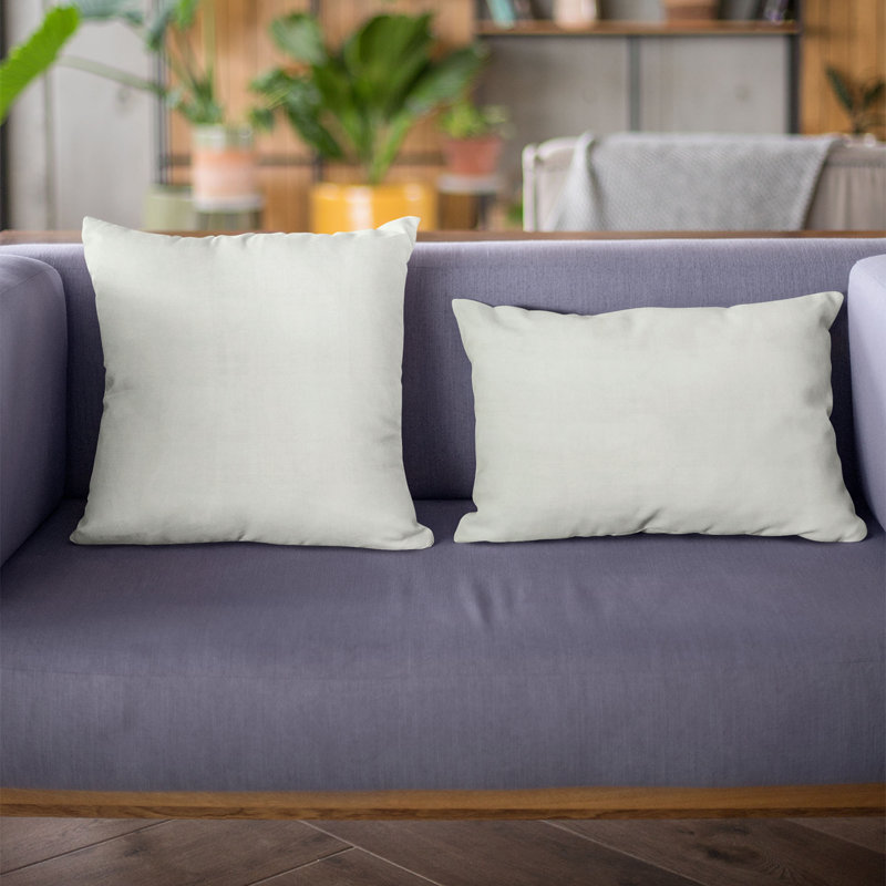 Coussin Plutus, 12 po x 20 po, Bleu pastel
