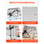 Cage à hamster 22,8 po pour rongeurs, et souris - construction en métal durable, confortable et spacieuse avec trous de ventilation supérieurs, panneaux en acrylique haute transparence, vue à 360 degrés,