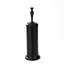 Ensemble de brosses de toilette 16 po de haut noir avec support