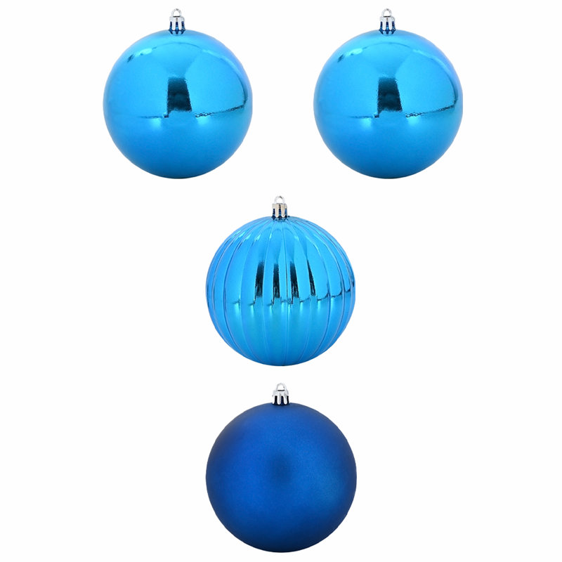 Christmas Bauble Set 4 pcs XXL, Blue