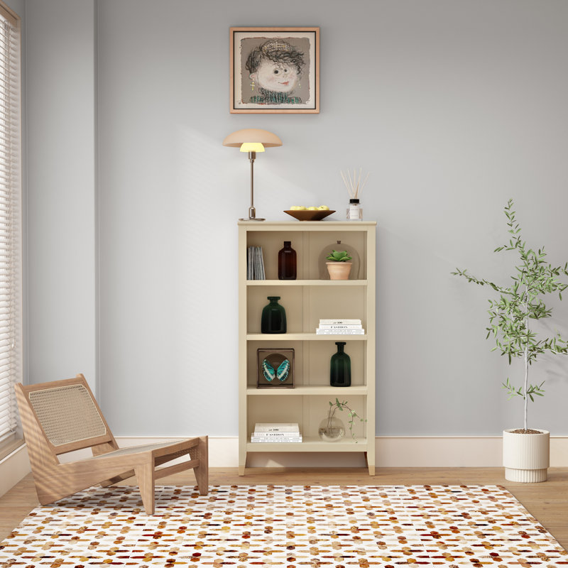 Ludwicka 127cm H x 69cm W Standard Bookcase, Clay