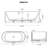 Cordona Freestanding EpiStone Bathtub-122430132