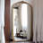 31.5"European-style full-length mirror with carved decoration and floor-standing type-866267579