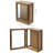 Acacia Wood Display Wall Case With Corkboard