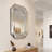 Elegant Diamond Shaped Large Wall Mirror with Beveled Edge