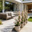 Ensemble de 2 treillis de jardin en métal H 87 po x l 20 po
