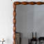 Miroir Mid-Century moderne, miroir de chambre haute définition mural non-déformable, miroir de salon