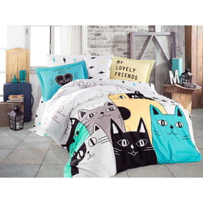 Ensemble de housse de couette 100% coton Chelston