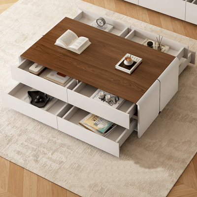 Modern simple style rectangular coffee table