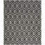 Tapis noir / ivoire en laine et coton tissé à la main Bullock-24369300