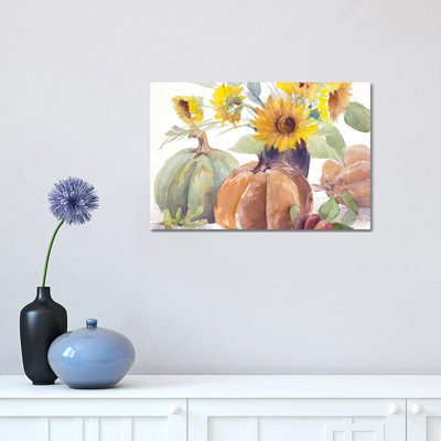 Tournesols et citrouilles Tawny par Lanie Loreth-reproduction d’art