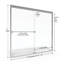 Porte de baignoire sans cadre Classic H 56 "x H 57" Classic-14170956-14170959