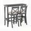Ensemble de salle à manger à hauteur de bar rectangulaire en bois avec 2 chaises Farmhouse-672265597