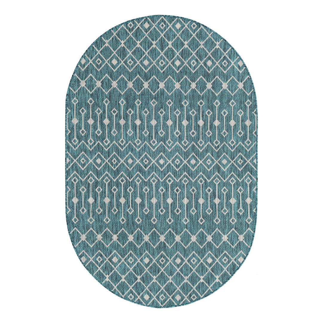 Harlee Geometric Indoor / Outdoor Rug Gracie Oaks Rug 