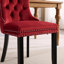 Ensemble de 2 chaises de salle à manger élégantes en velours capitonné pour salle à manger, style Mid-Century classique