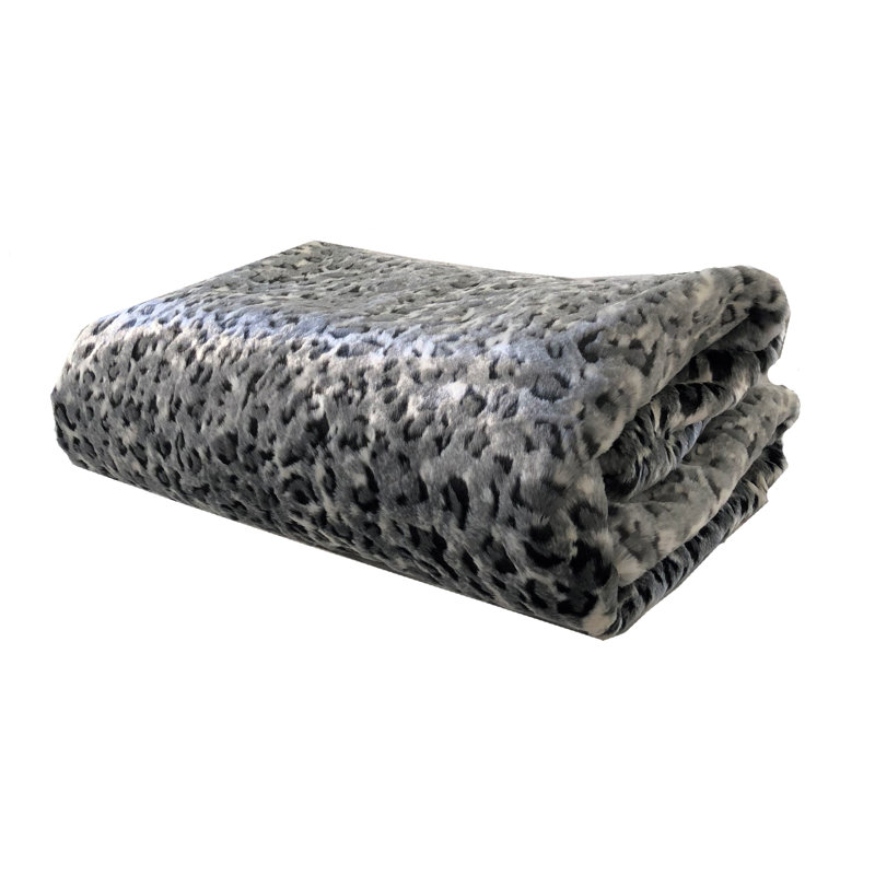 Luxueux léopard des neiges, l 108 po x L 90 po, Couverture