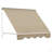 Arm Manual Retractable Window Awning Sun Shade Shelter For Patio Balcony Outdoor, Aluminum