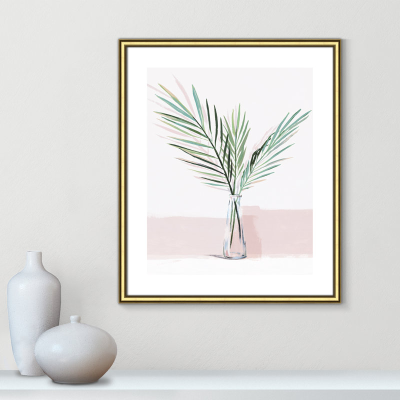 «Sunday Bliss» par Isabelle Z - reproduction d'art, H 25,5 po x l 21,5 po x P 0,88 po, Papier encadré doré