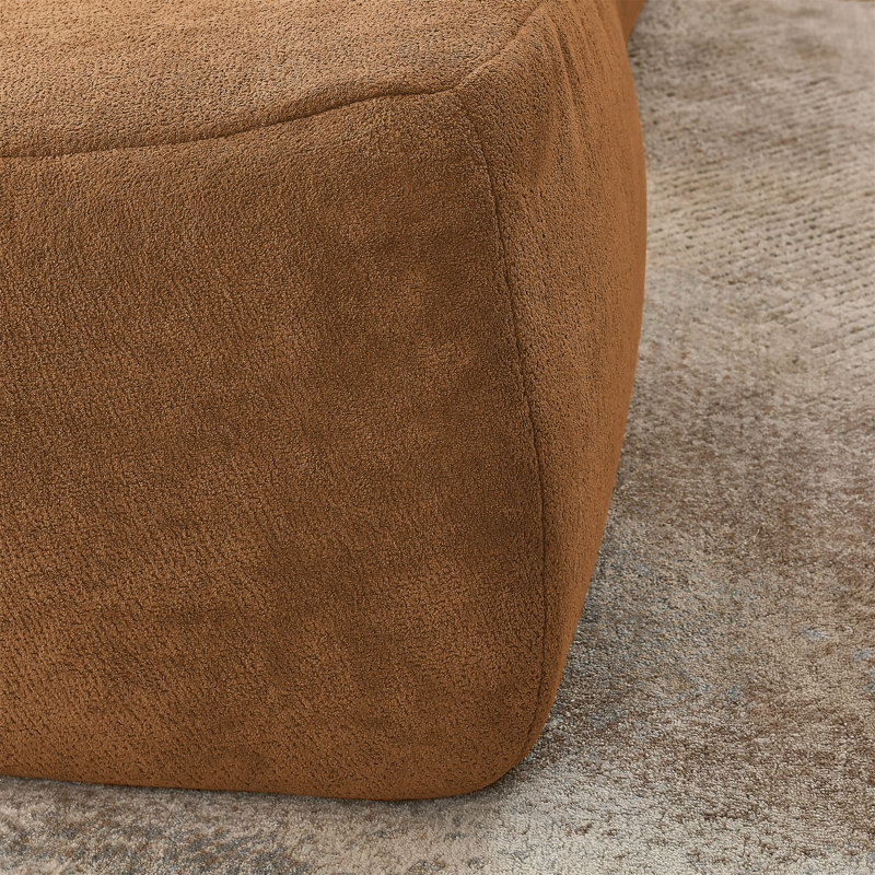 Grand fauteuil à billes Bean Bag Chair, Chenille brun