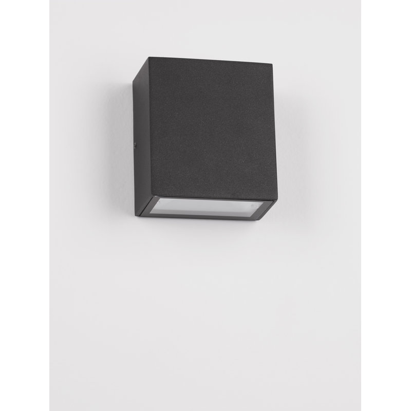Black Integrated LED Outdoor Flush Mount