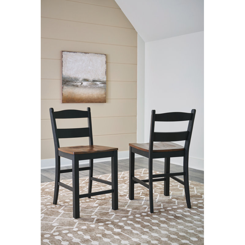 Taylen Swivel Solid Wood Counter Stool