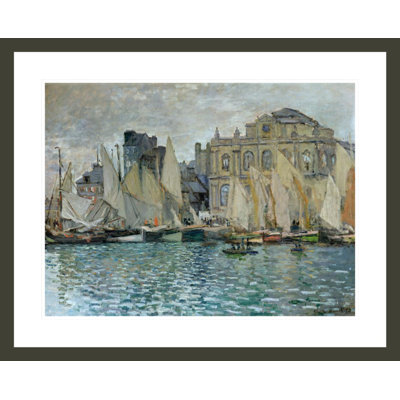 Vue du Havre par Claude Monet, impression giclée sur cadre