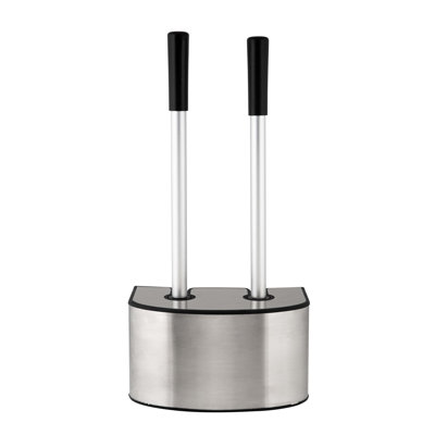 Bath Bliss 2-In-1 Toilet Brush And Plunger Set In Metal -  10070-SS